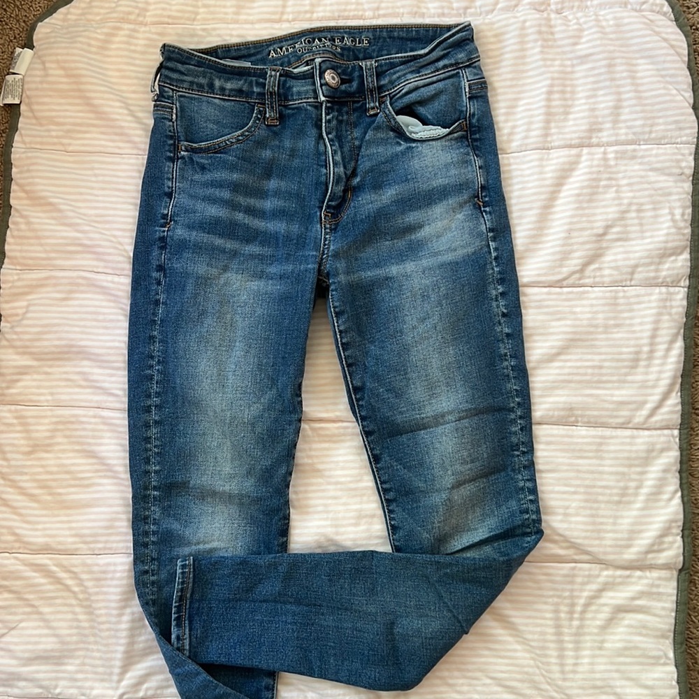 AE super stretch skinny jeans
